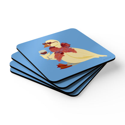 Wine Duck Coaster Set