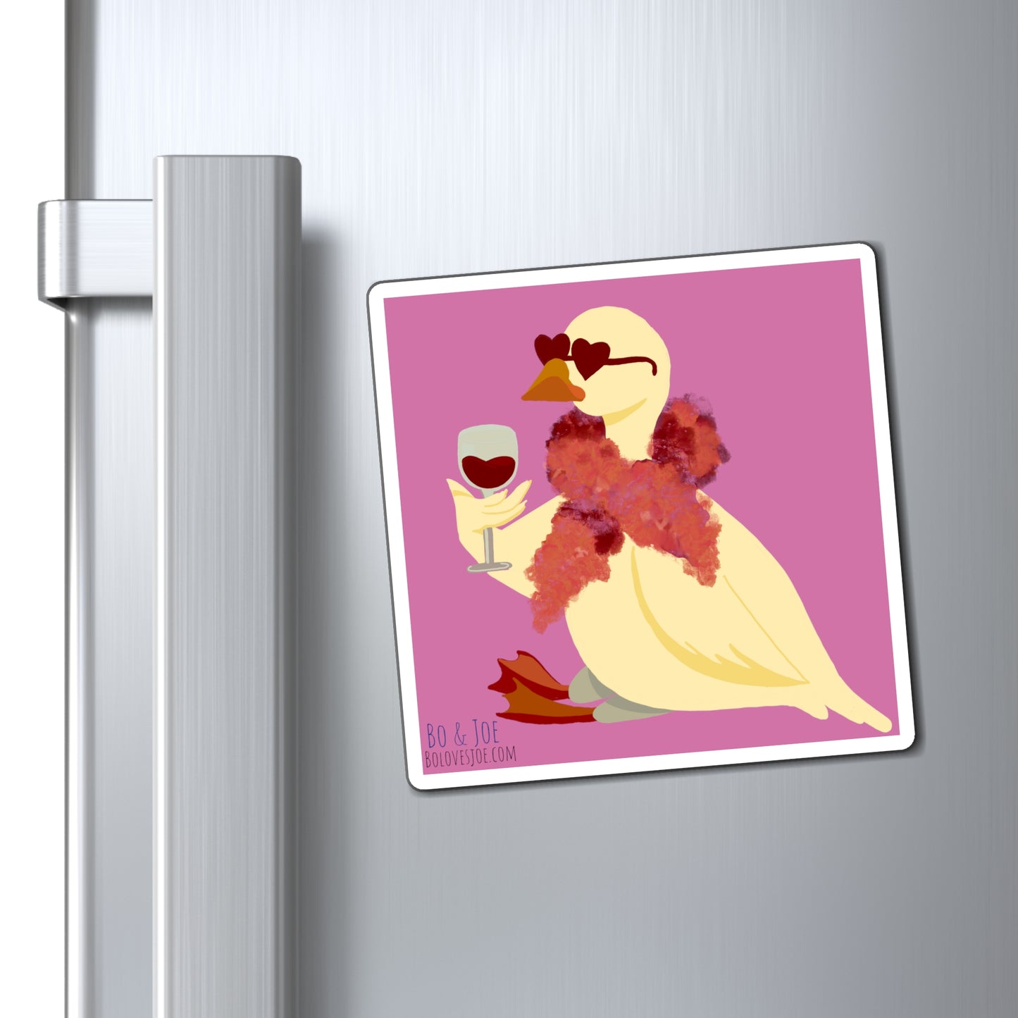 Wine Duck Magnets